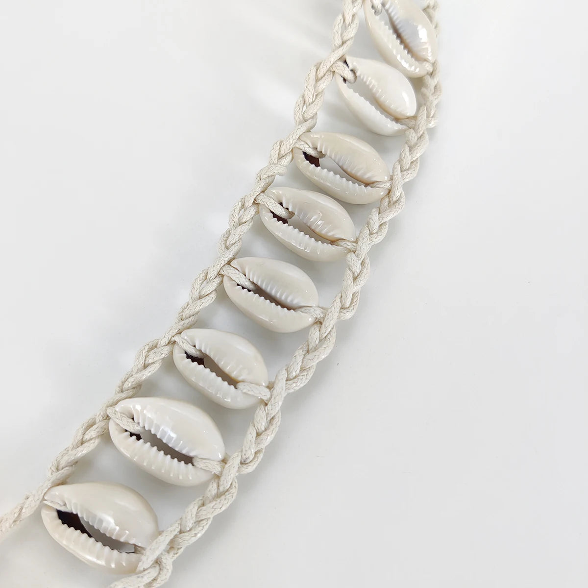 Ceinture Coquillage Femme Blanc Chic