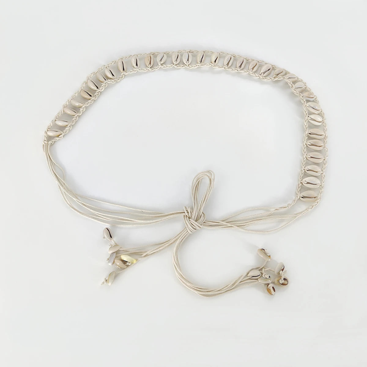 Ceinture Coquillage Femme Blanc 