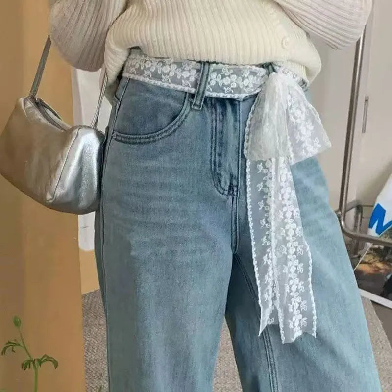 Ceinture en Dentelles Blanc