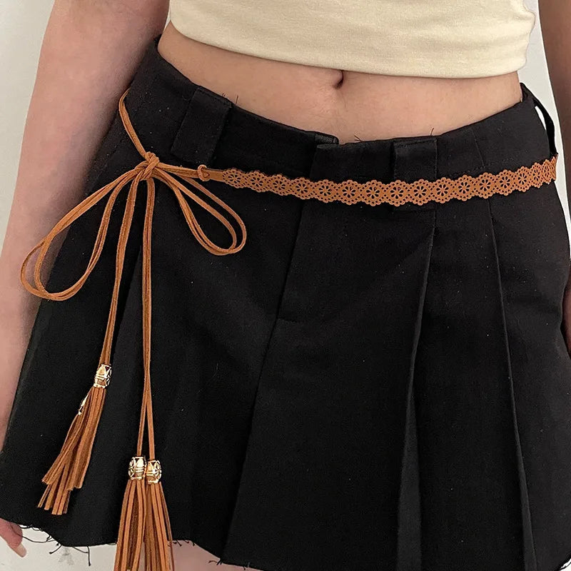 Corde de Taille à Motif Ethniques
