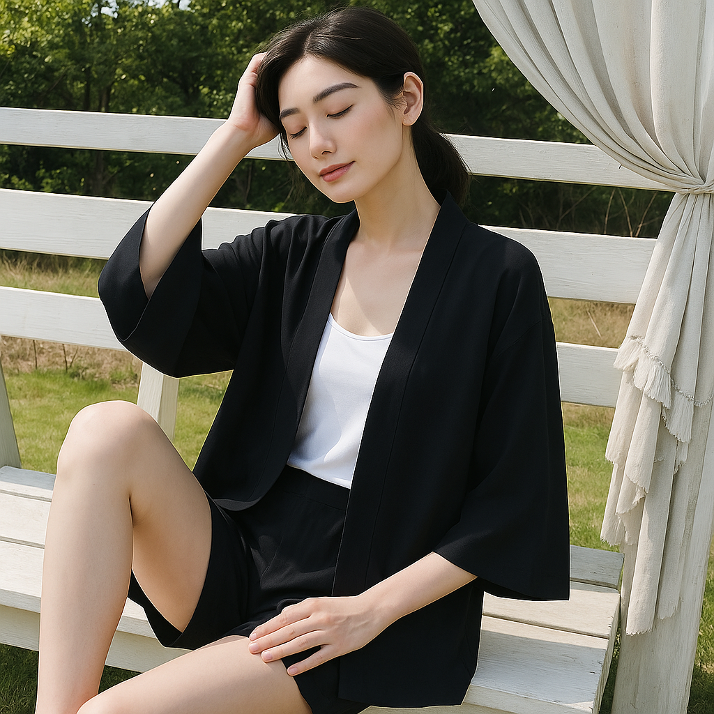 Veste Kimono Noir