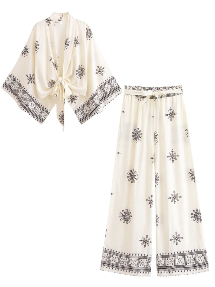 Ensemble Kimono Boho Estival Bohème 