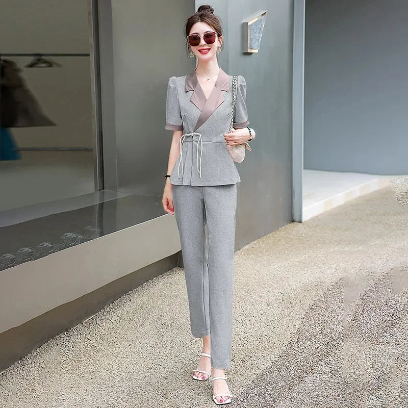 Ensemble Kimono Gris Classique Chic