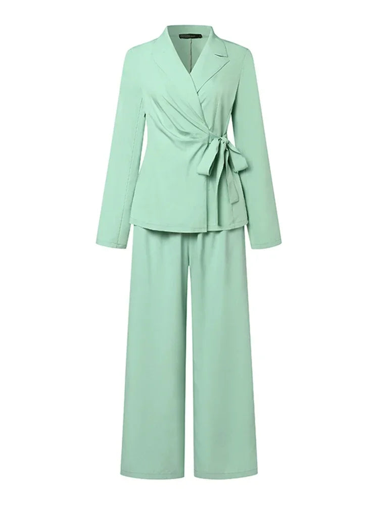 Ensemble Kimono Élégant Vert d’Eau Stylé