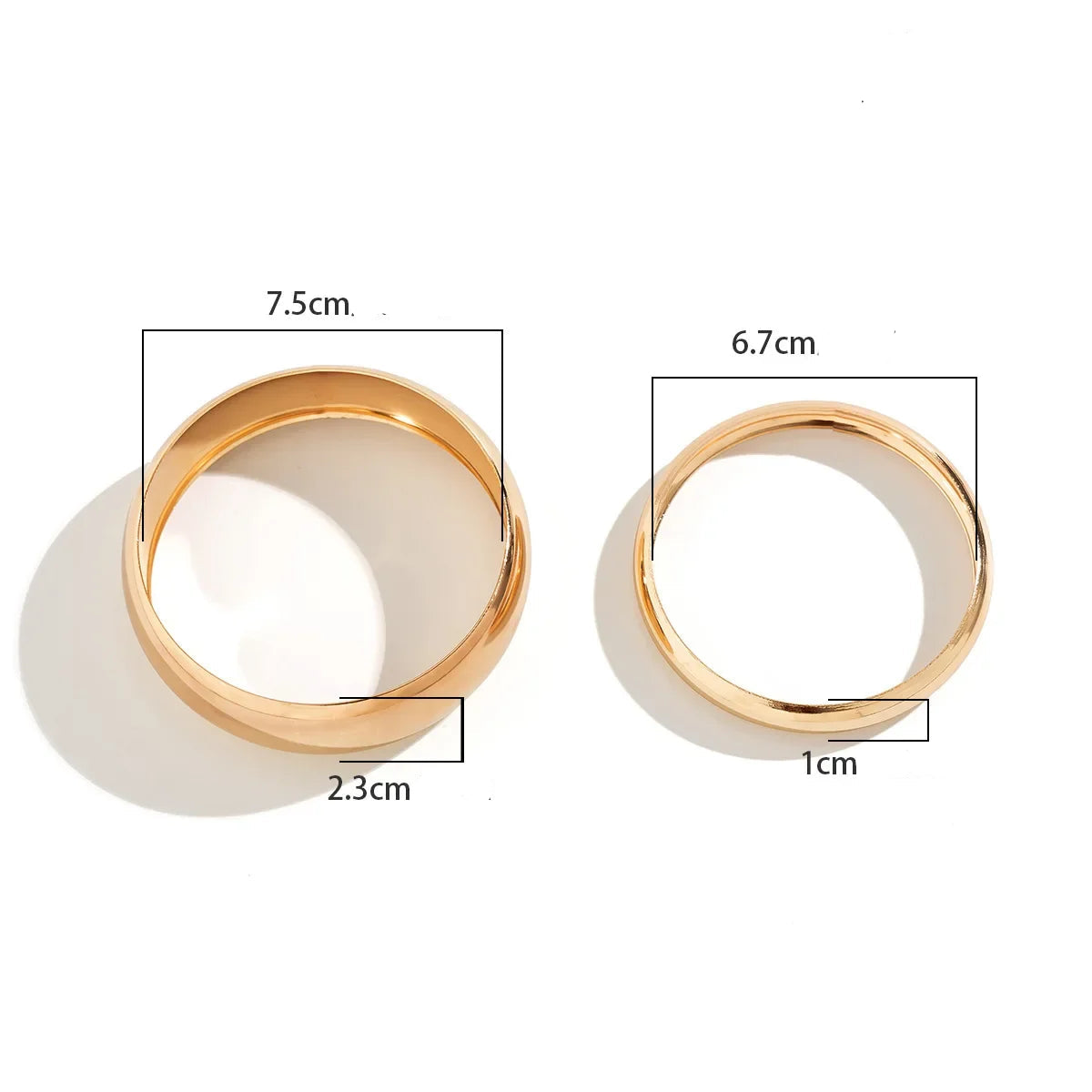 Ensemble de Bracelets Minimaliste en Acier Inoxydable Stylé