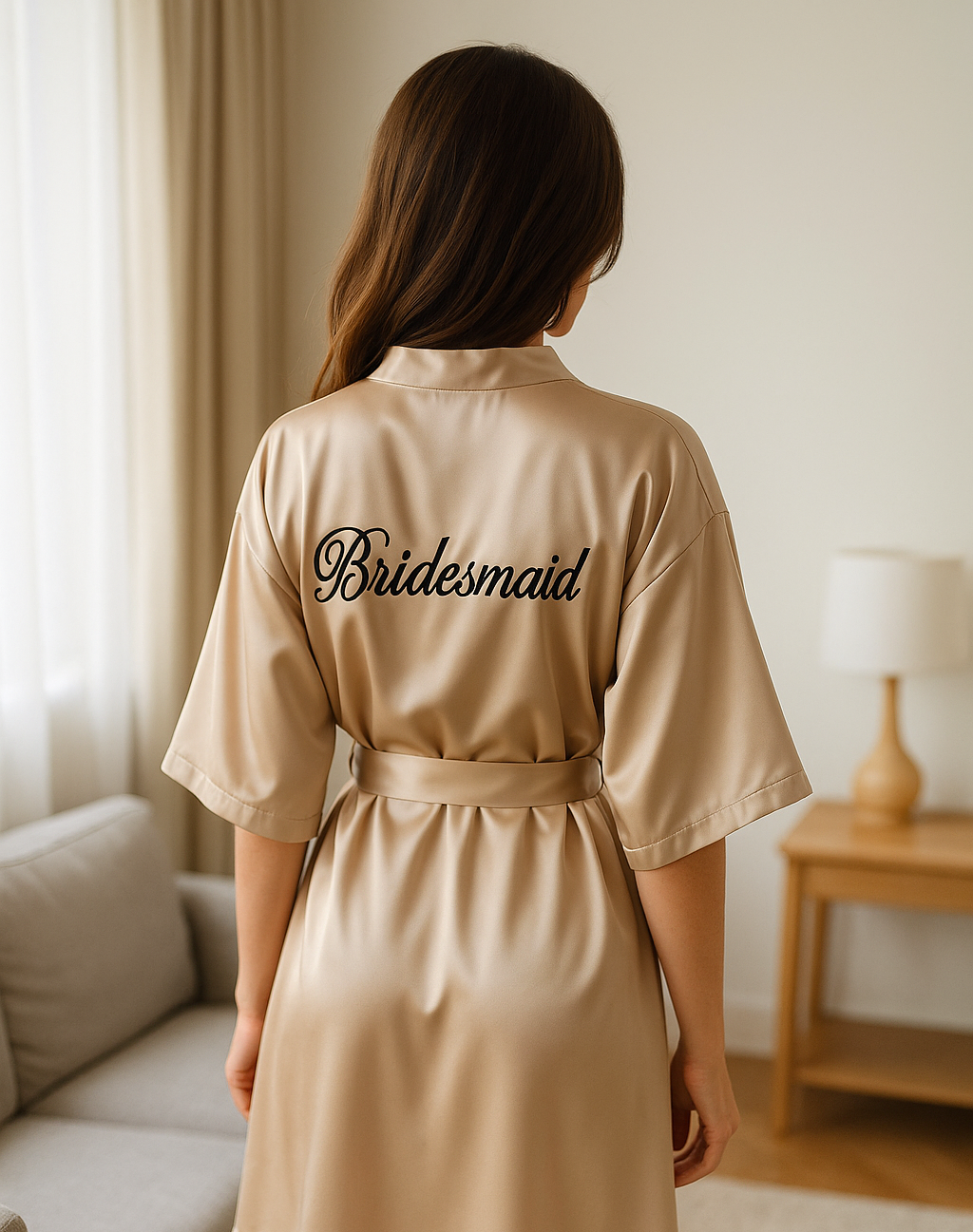 Ensemble Nuisette et Kimono Beige