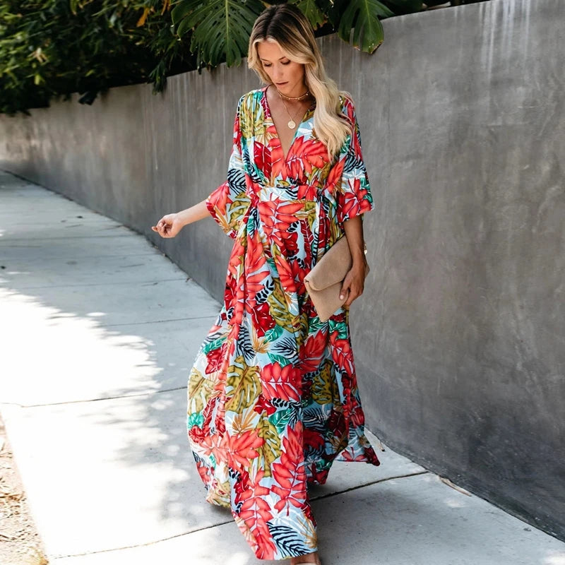 Kimono à Fleur Long