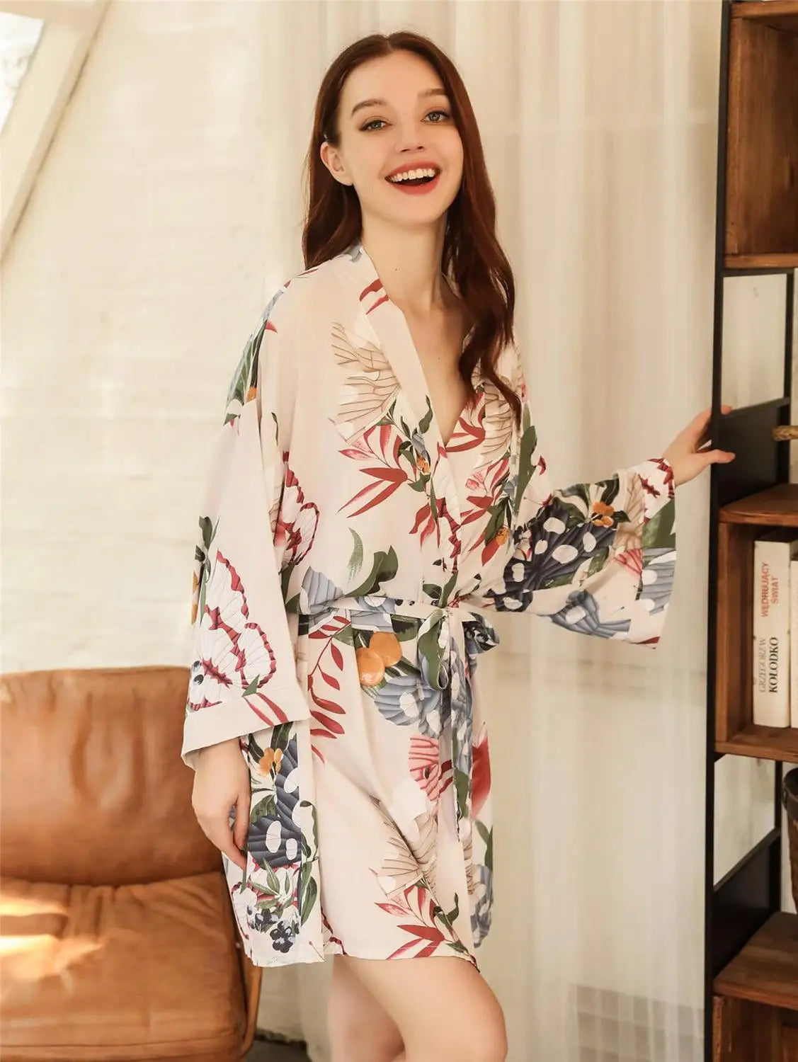 Peignoir Kimono Femme Imprimé