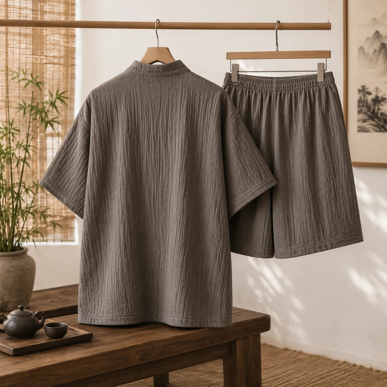 Jinbei Homme Short d’Été Design