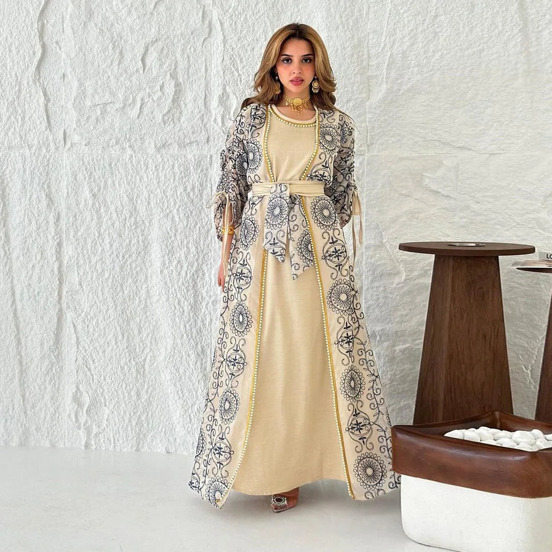 Kimono Abaya 2 pièces de Soirée chic