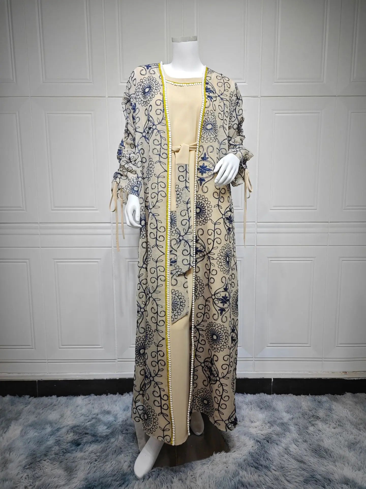 Kimono Abaya 2 pièces de Soirée élégant