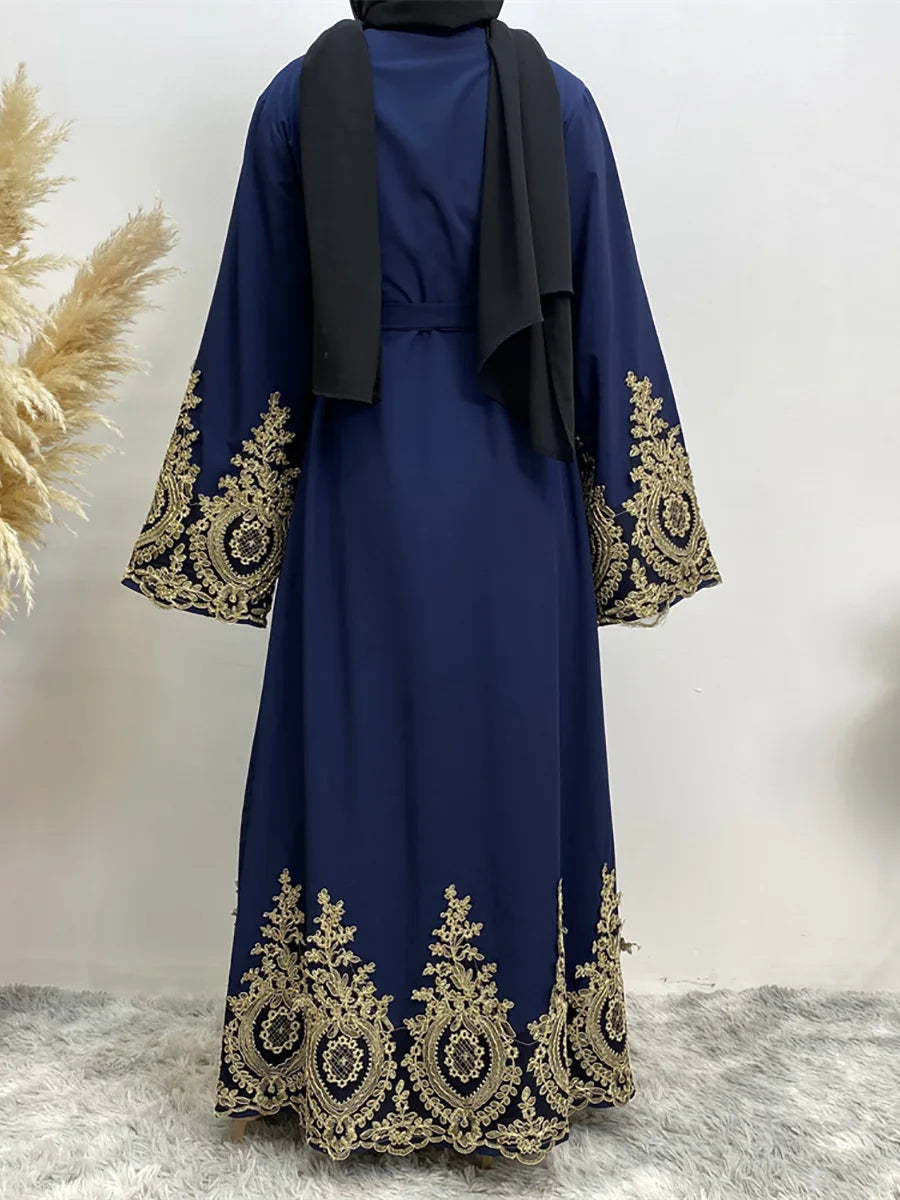 Kimono Abaya Bleu de Luxe léger