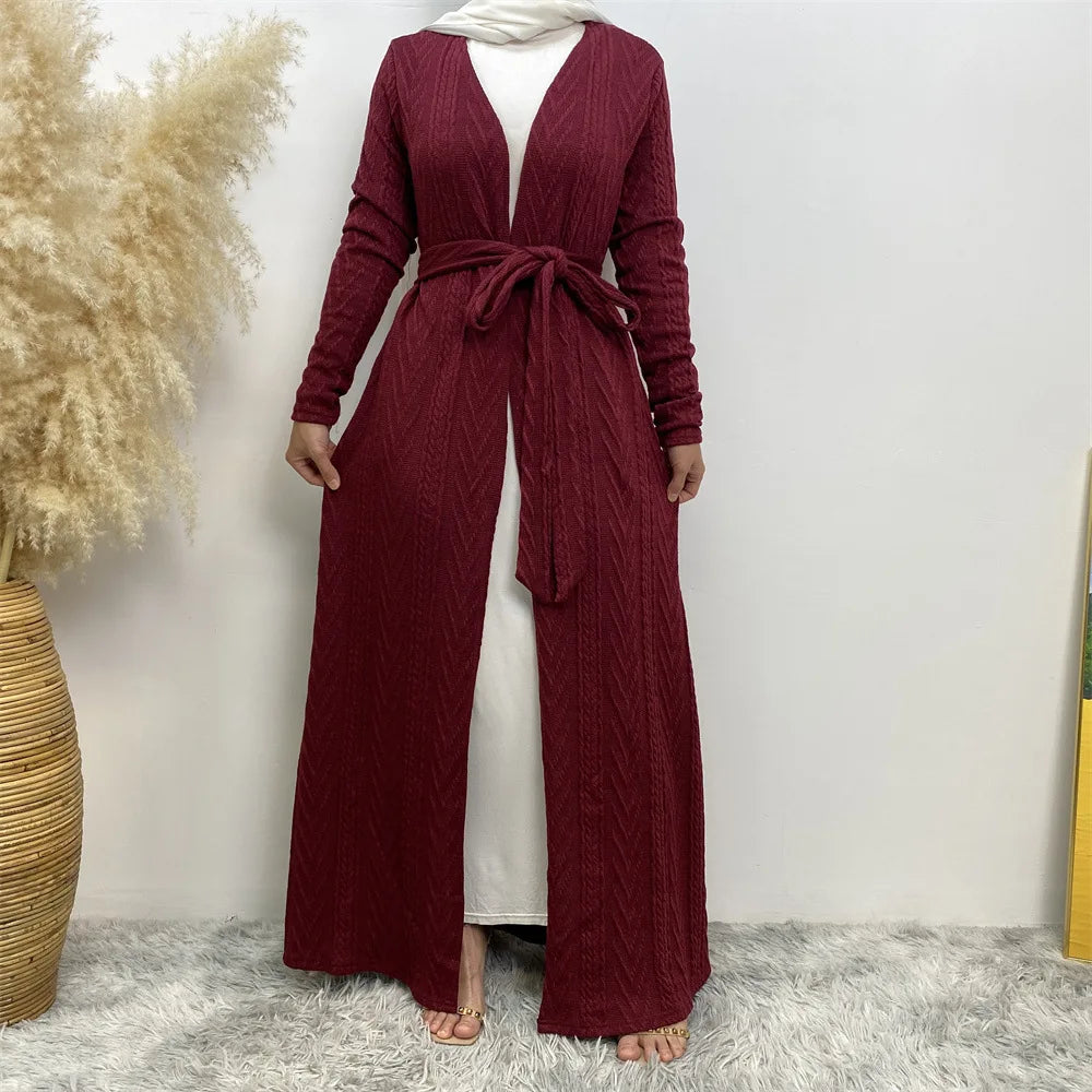 Kimono Abaya Bordeaux Cardigan