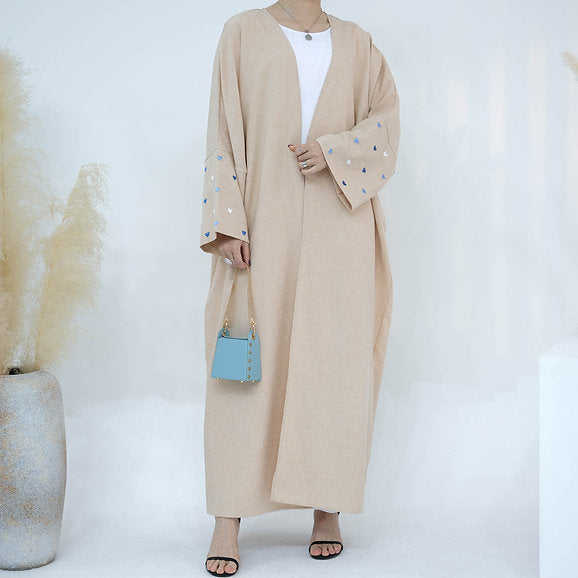 Kimono Abaya Confortable en Lin