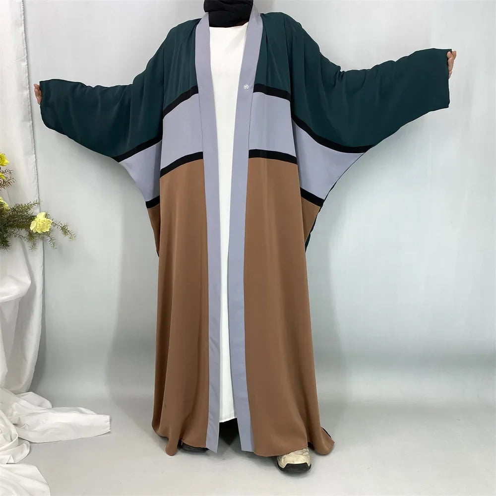 Kimono Abaya Décontracté Patchwork stylé