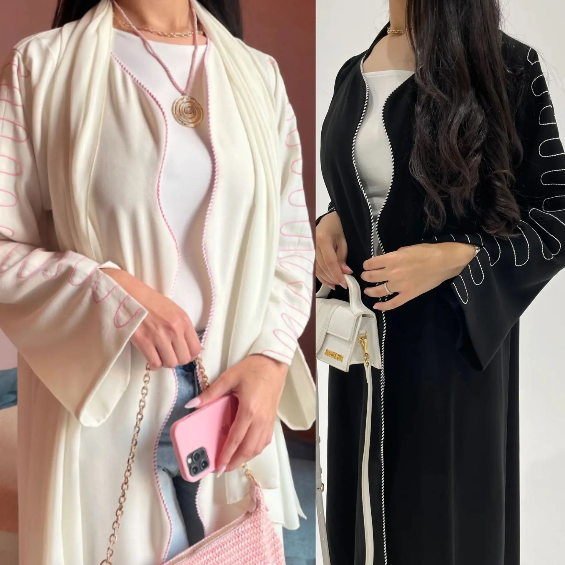 Kimono Abaya Luxe Brodé de qualité