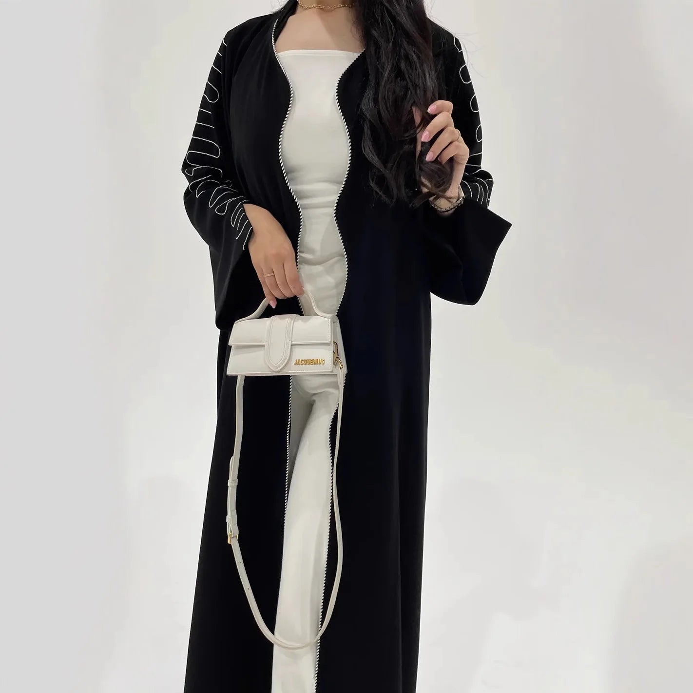 Kimono Abaya Luxe Brodé long
