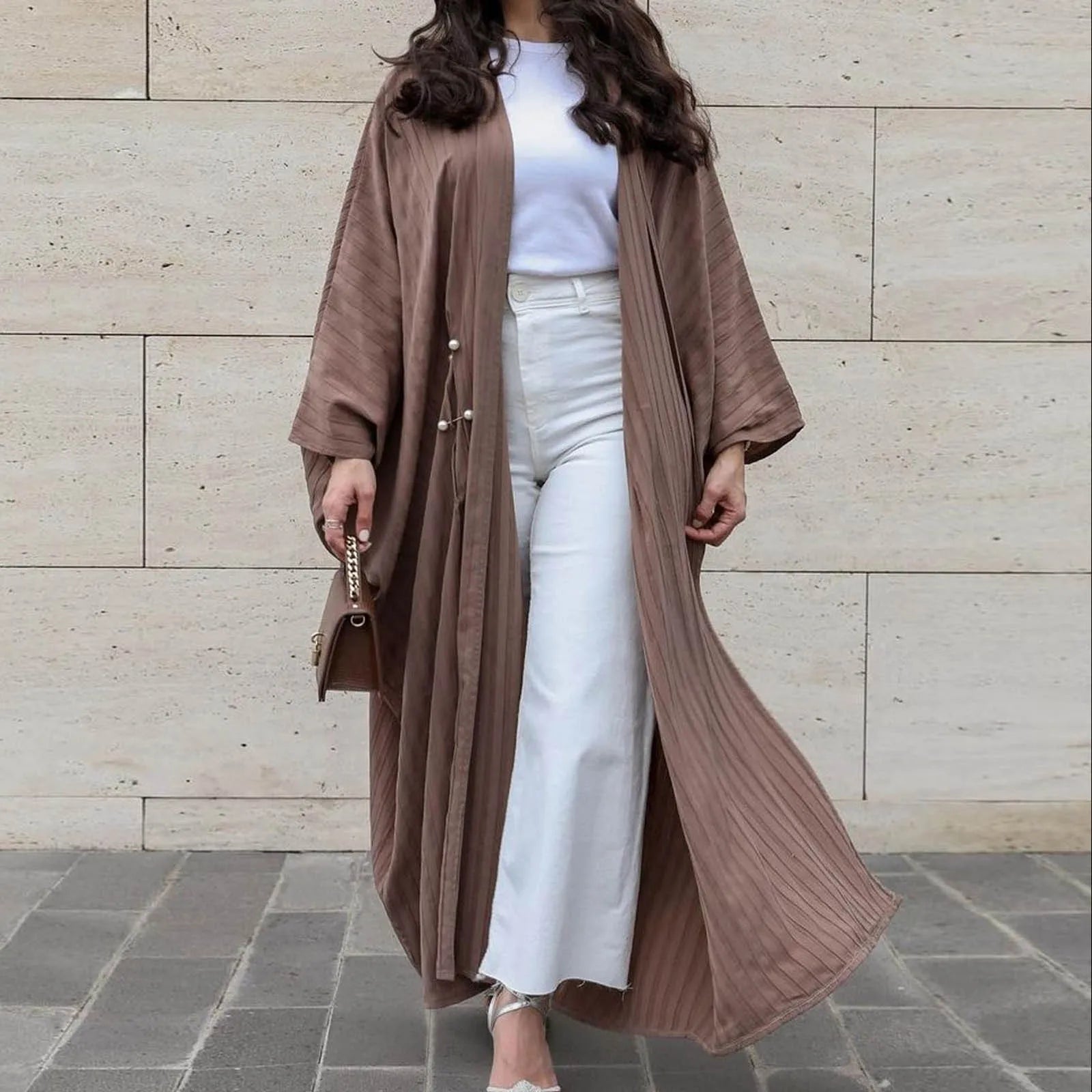 Kimono Abaya Manche Chauve-souris fluide