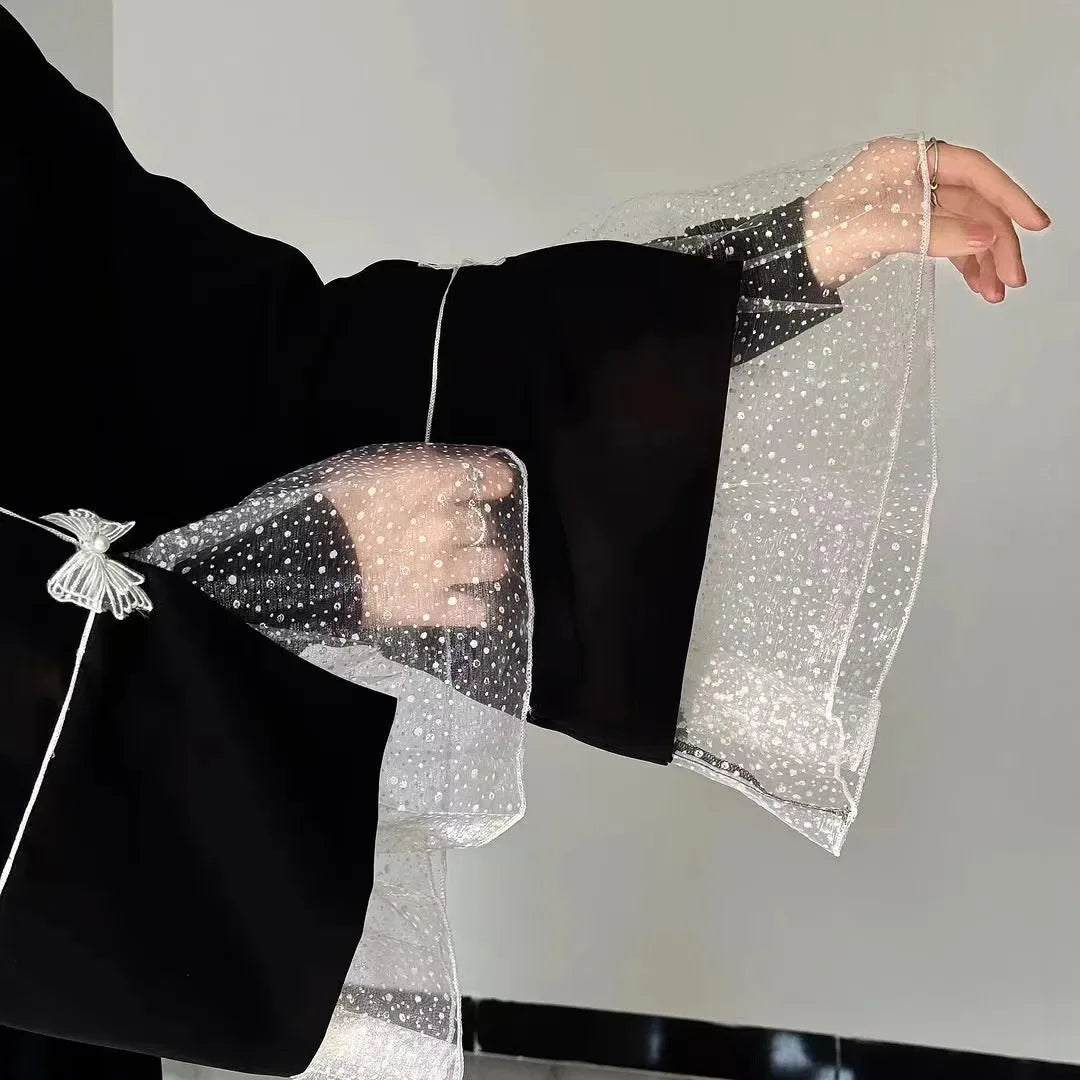 Kimono Abaya Manches en Dentelles chic
