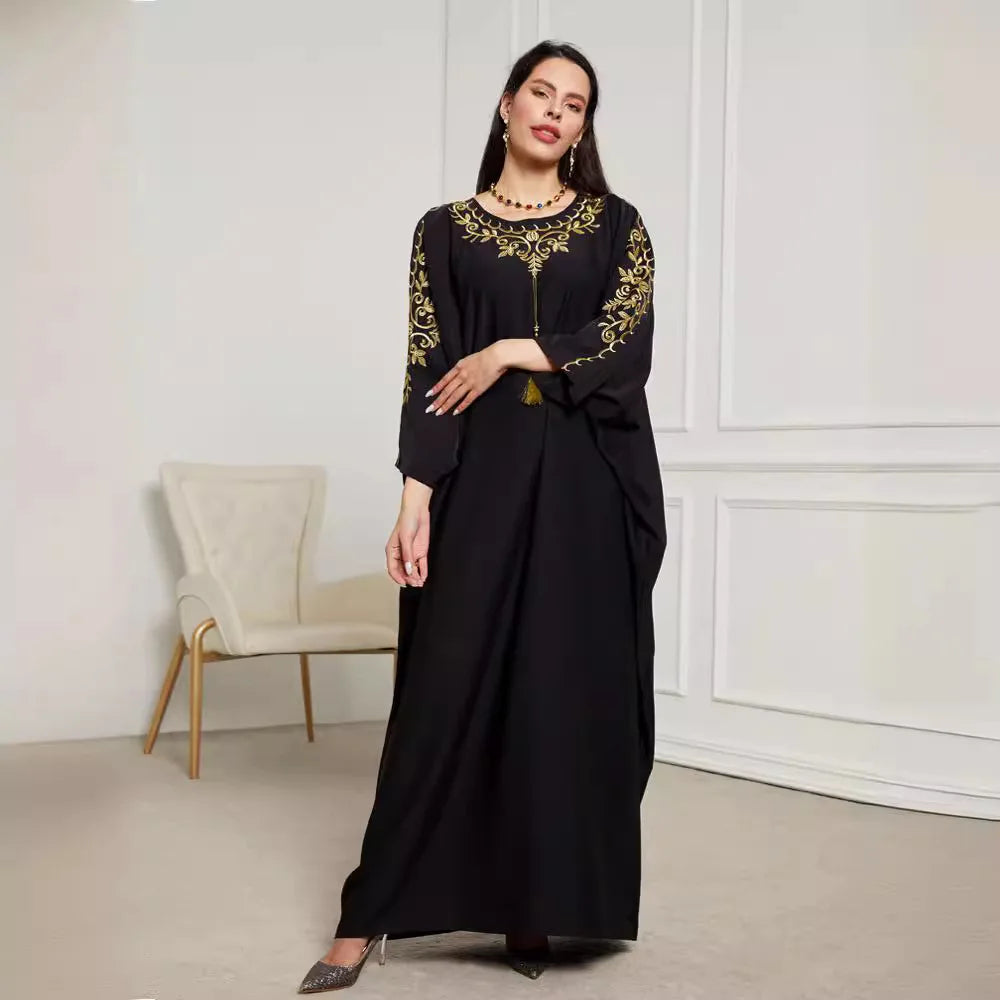 Kimono Abaya Noir Raffiné stylé