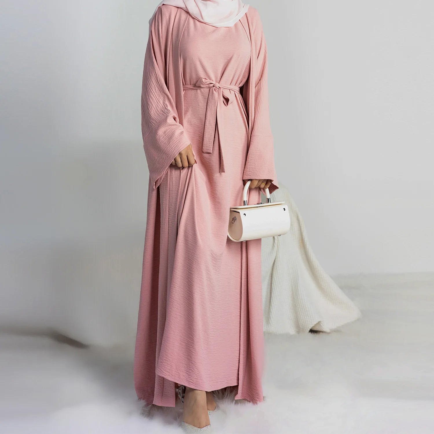 Kimono Abaya Rose avec Robe