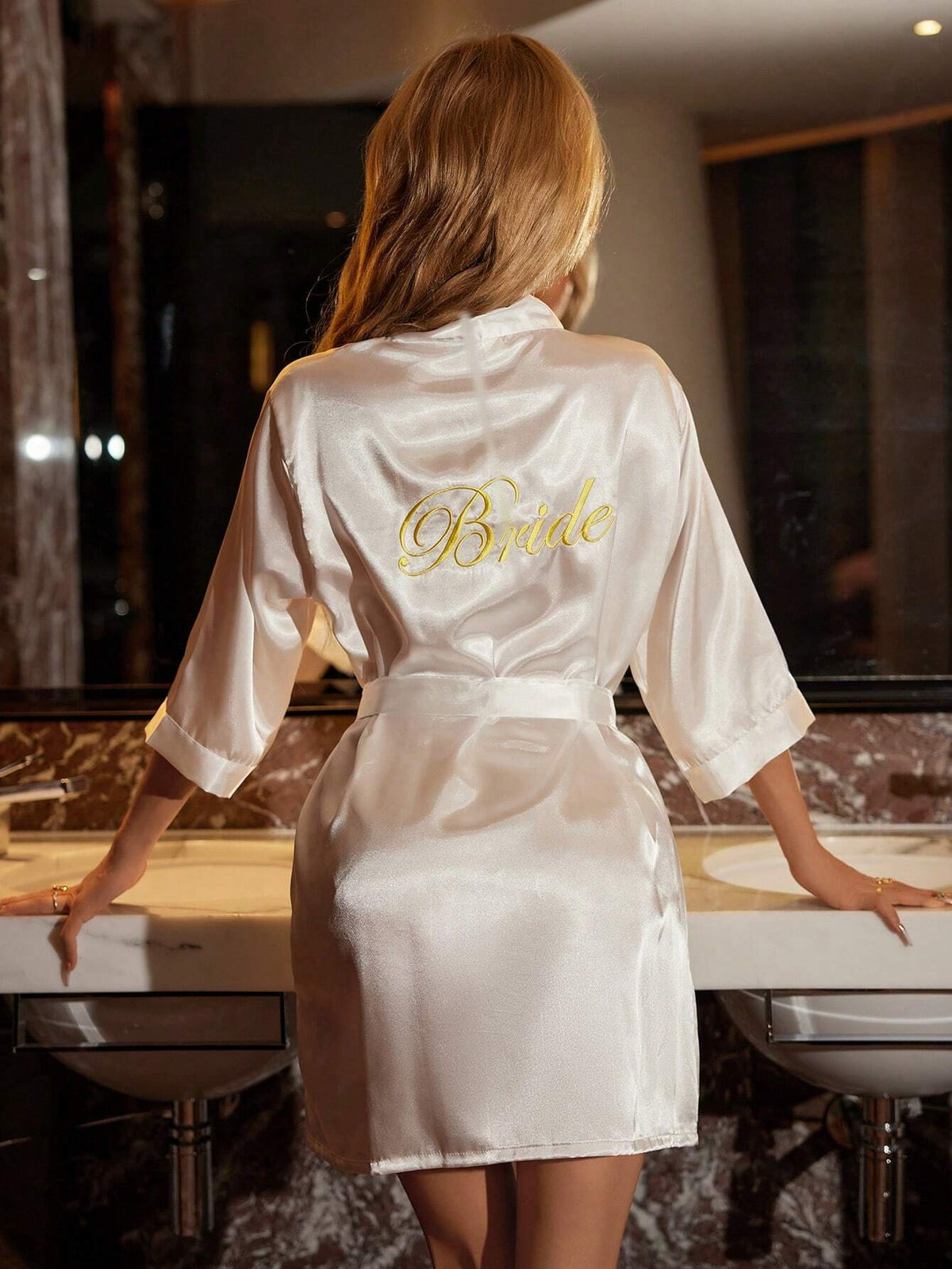 Kimono Blanc Femme Nuit