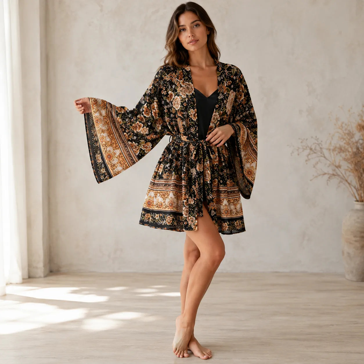 Kimono Bohème Court Élégant
