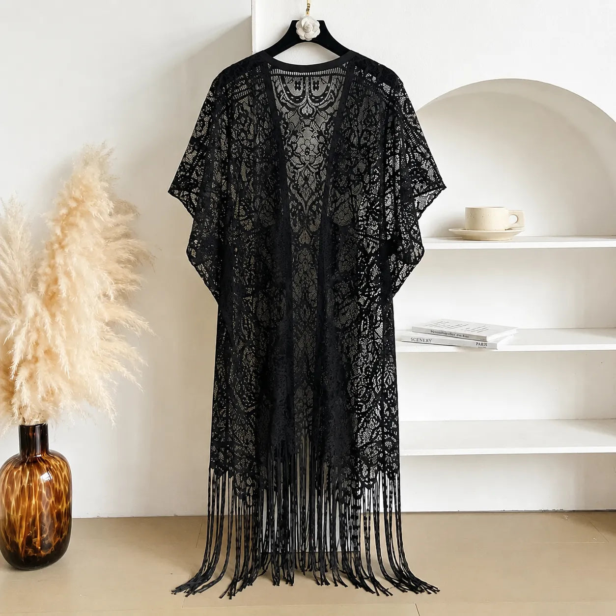Kimono Bohème Dentelles Floral Stylé