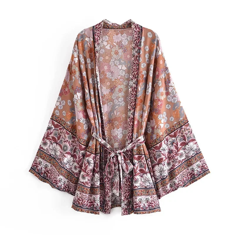 Kimono De Plage Bohème Chic Femme fluide