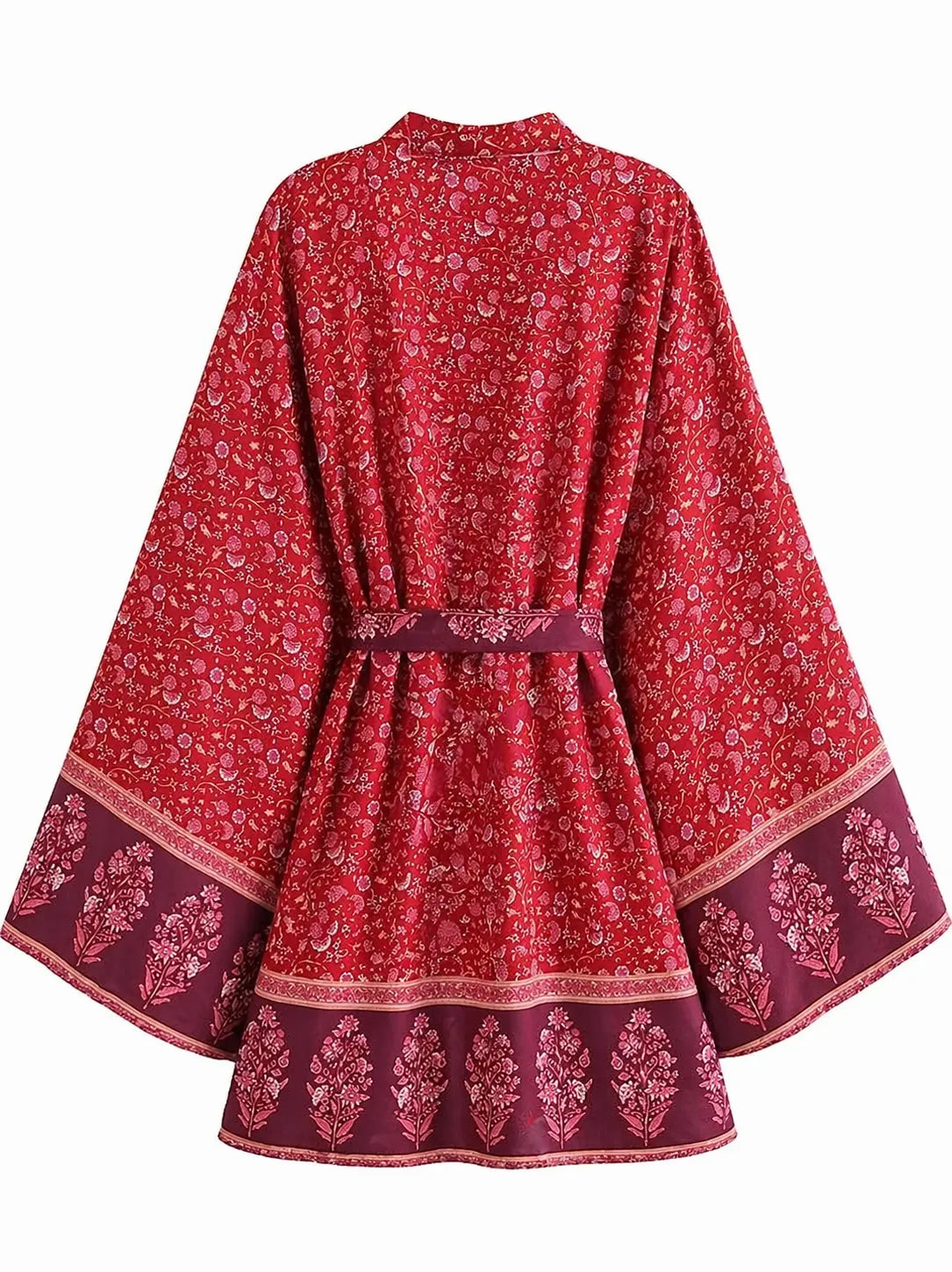 Kimono Fleuri Mi-long Bohème Design