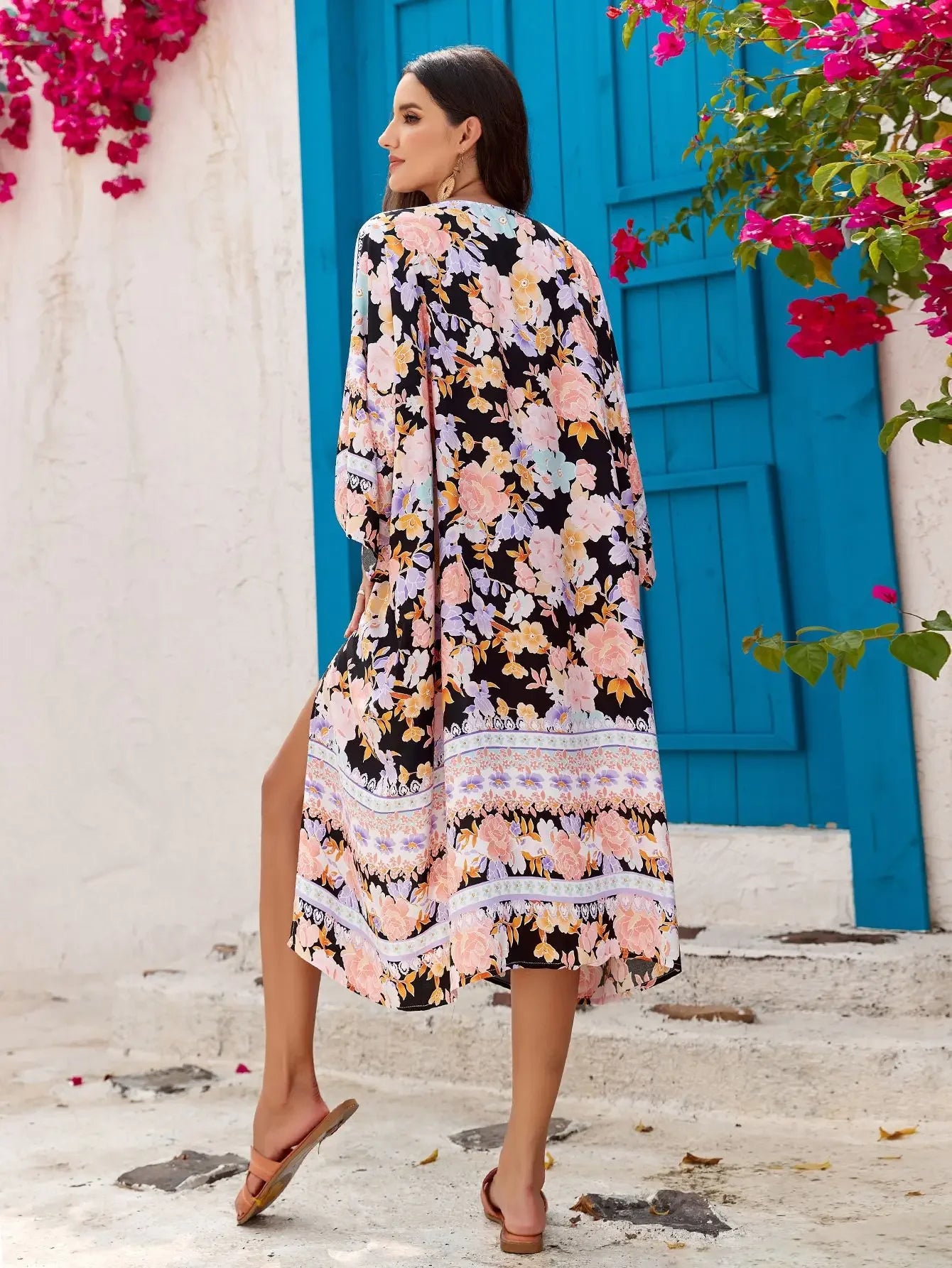Kimono Fleuri Élégant Stylé