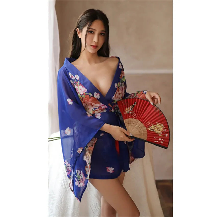 Kimono Japonais Femme Court Traditionnel