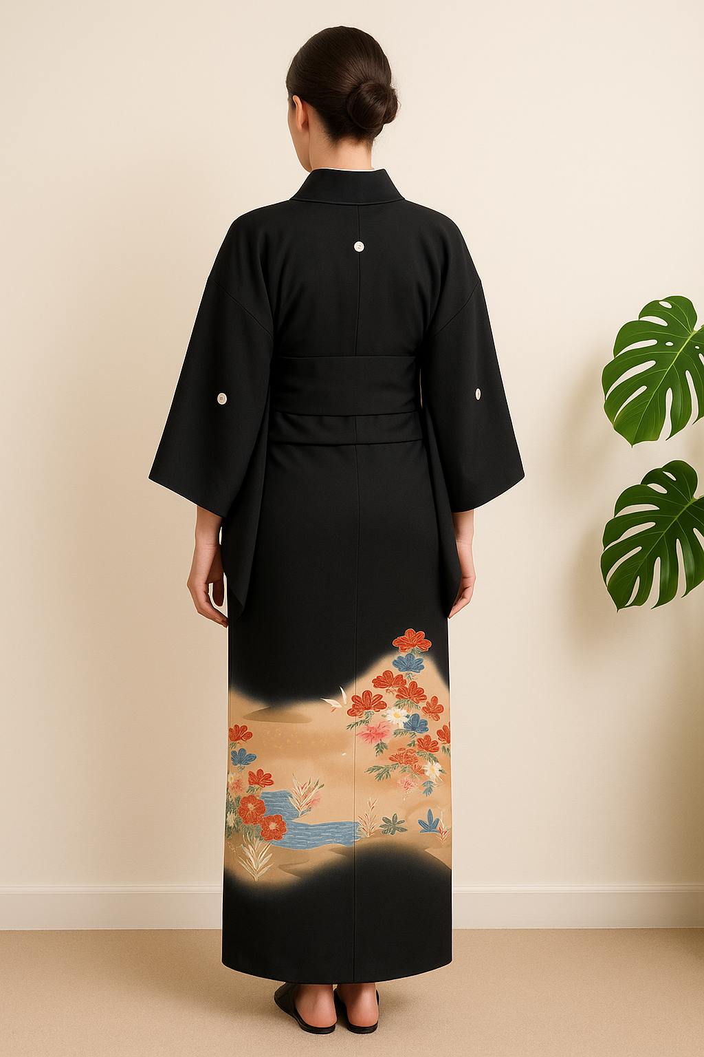 Kimono Japonais en Soie Femme