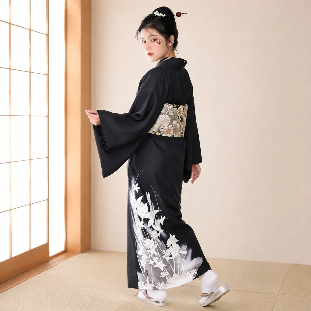 Kimono Samourai Femme Japonais