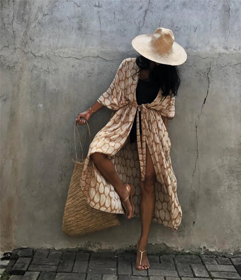 Kimono de Plage Ample d’été long
