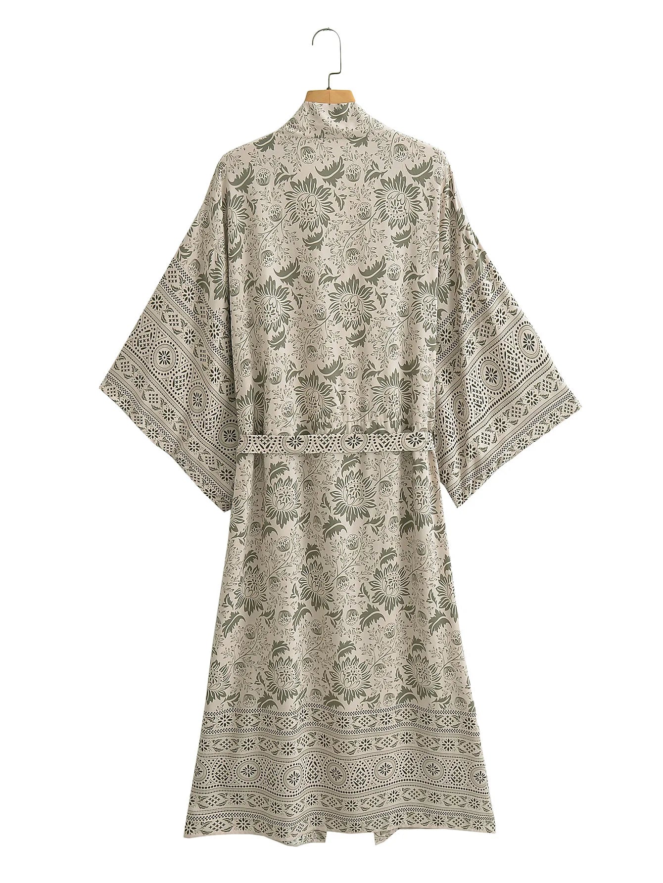 Kimono de Plage Gris Sobre Stylé