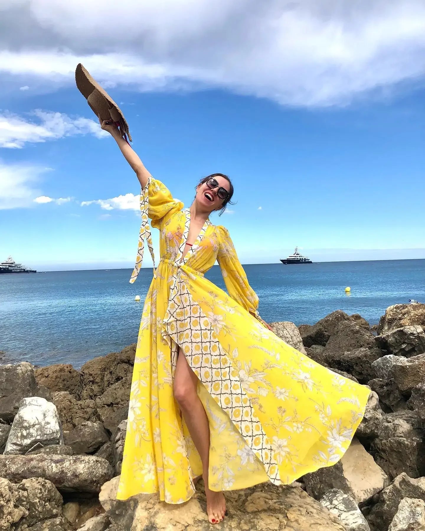 Kimono de Plage Jaune d’Eté