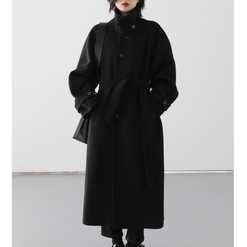 Manteau Long Noir Femme Hiver