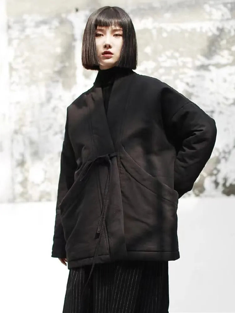 Manteau Kimono Vintage Épais Hiver