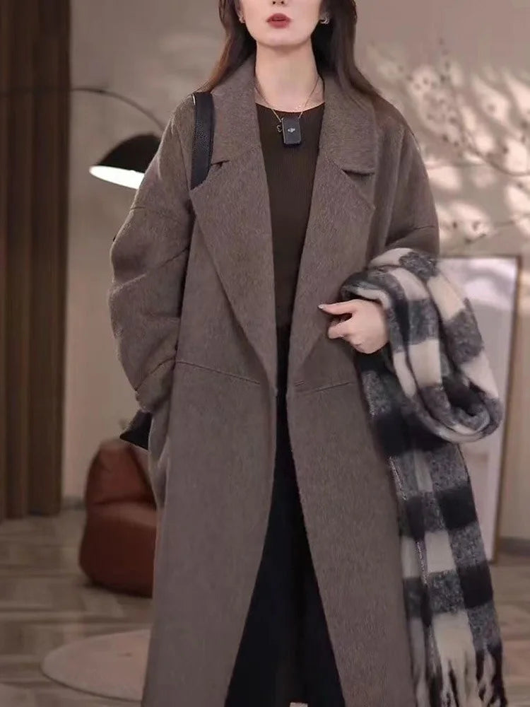 Manteau Mi-Long Style Kimono