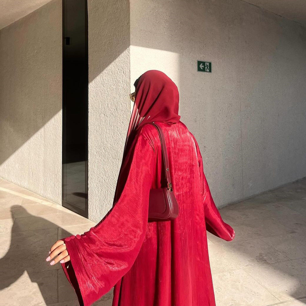 Kimono Abaya Femme Rouge élégant