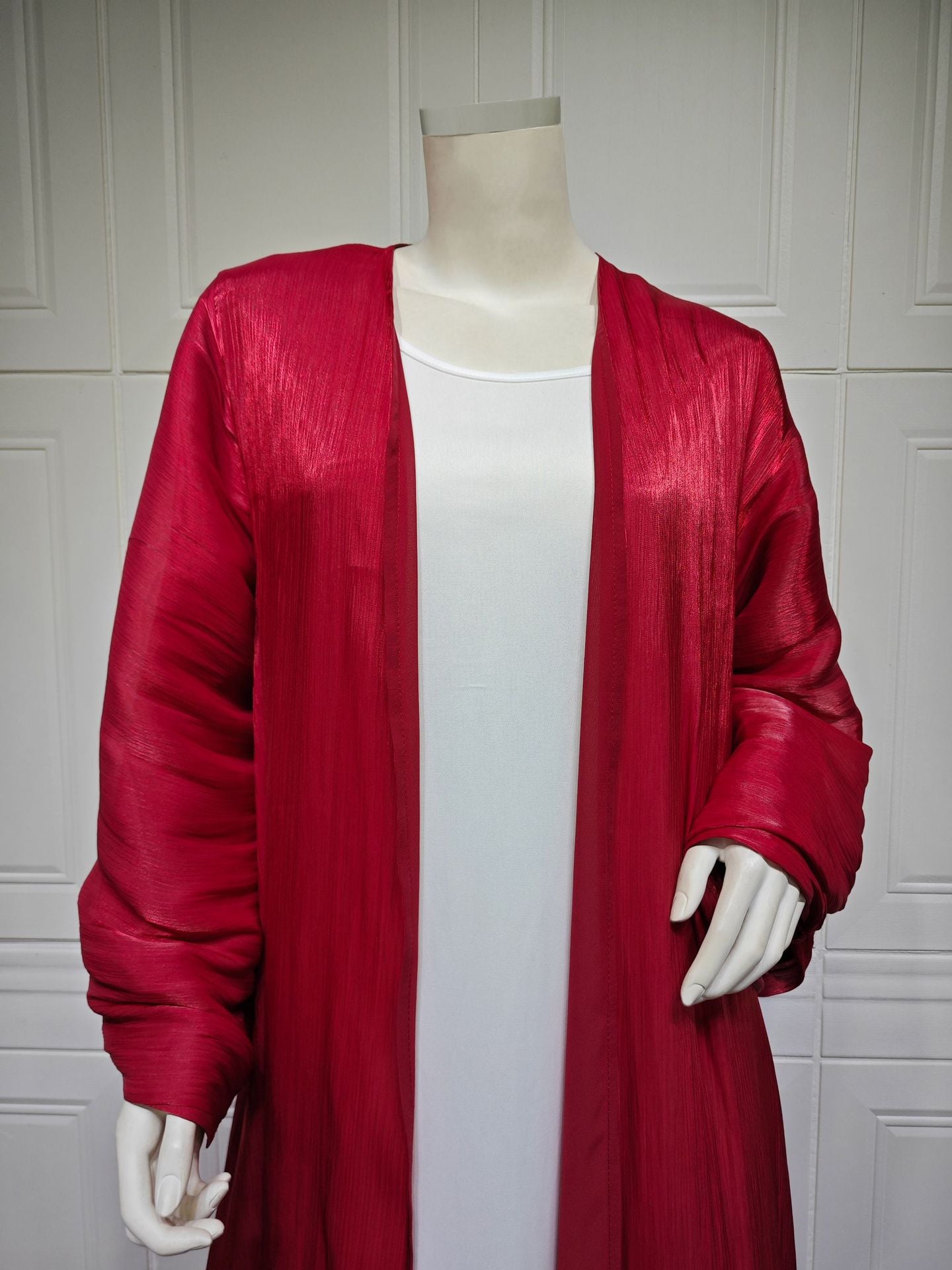 Kimono Abaya Femme Rouge Chic