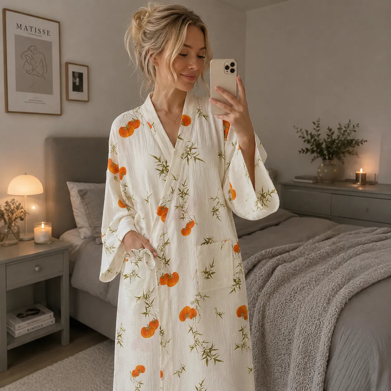 Peignoir Kimono Confortable pour Femme