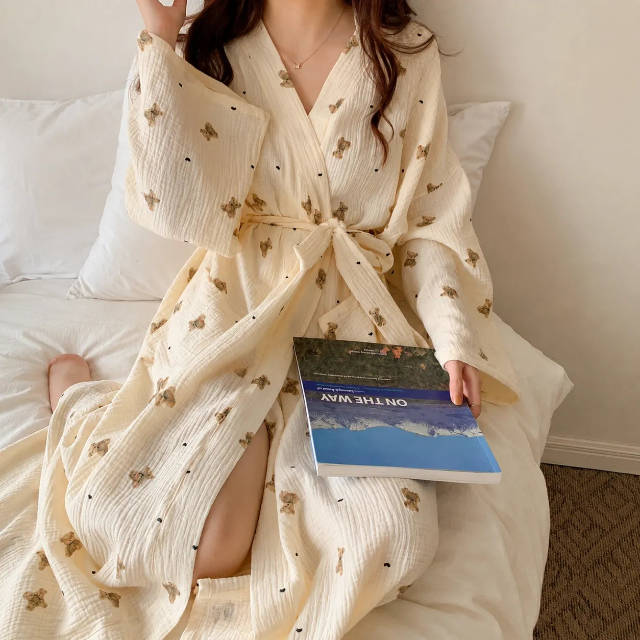 Peignoir Kimono Léger pour Femme Stylé