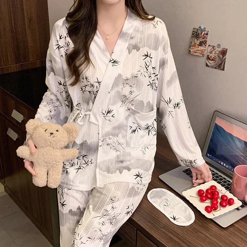 Pyjama Kimono Motifs Bambou