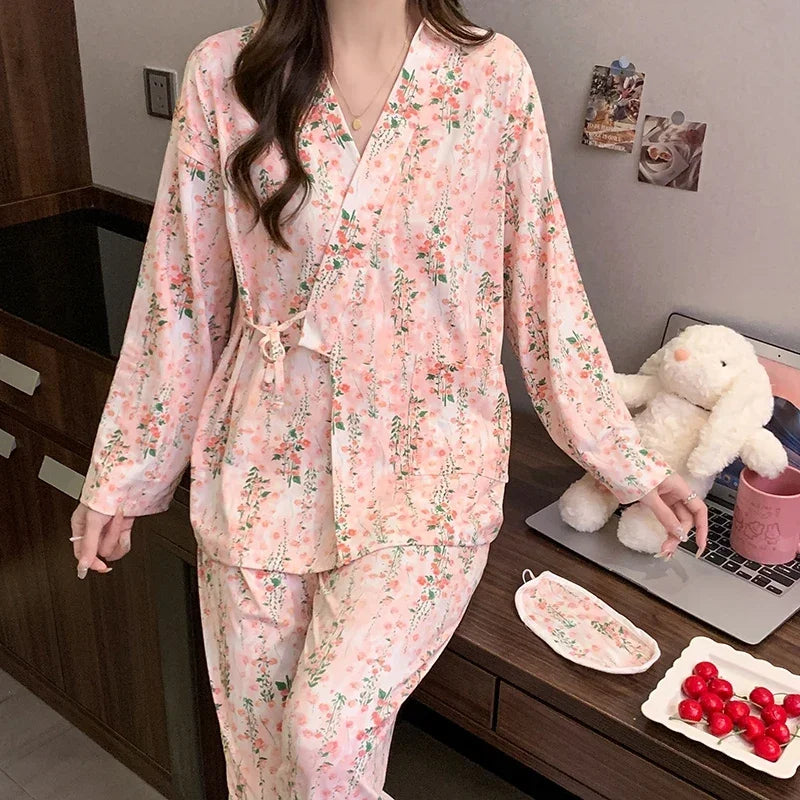 Pyjama Kimono Rose Floral