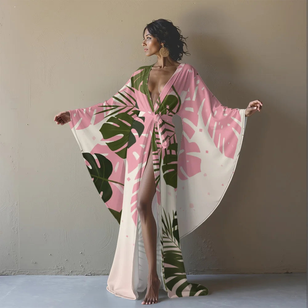 Robe Kimono Longue Élégante 