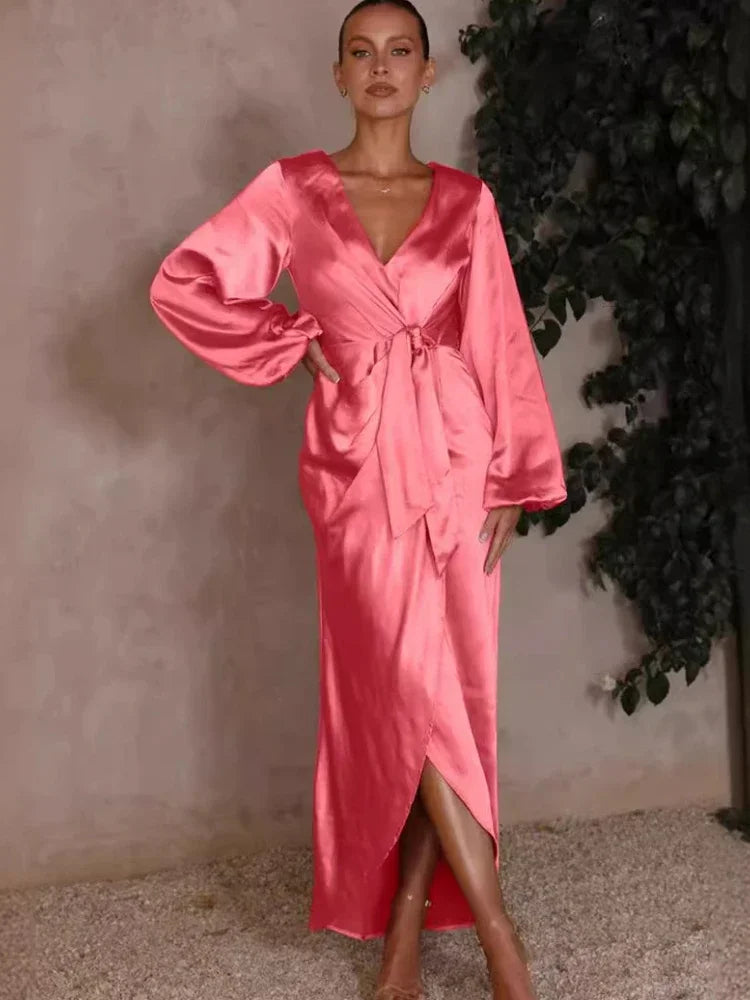 Robe Kimono Satinée Chic stylée