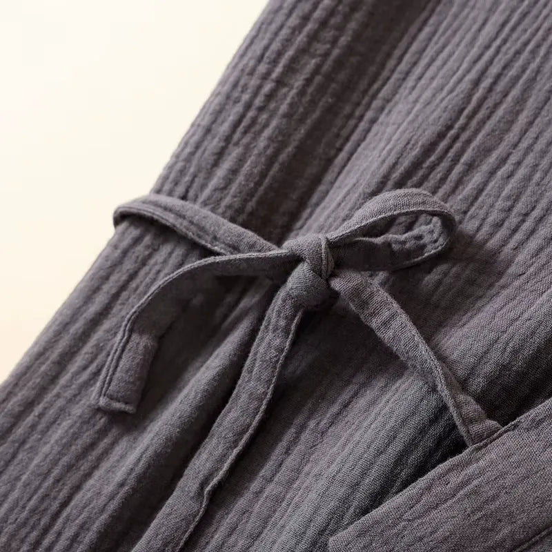 Robe Kimono d’Été Léger Gris Design