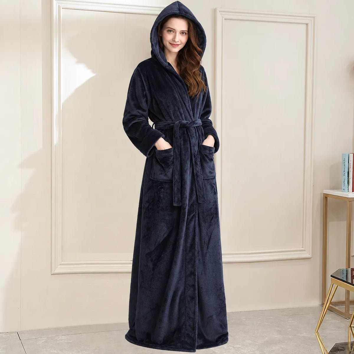 Robe de Chambre Polaire Longue Femme